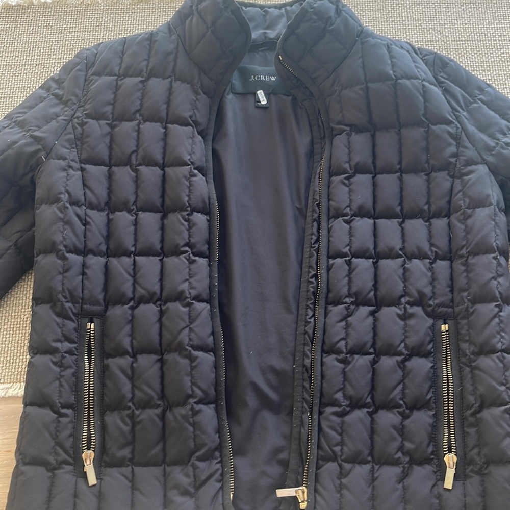 Women jcrew quilted puffer jacket